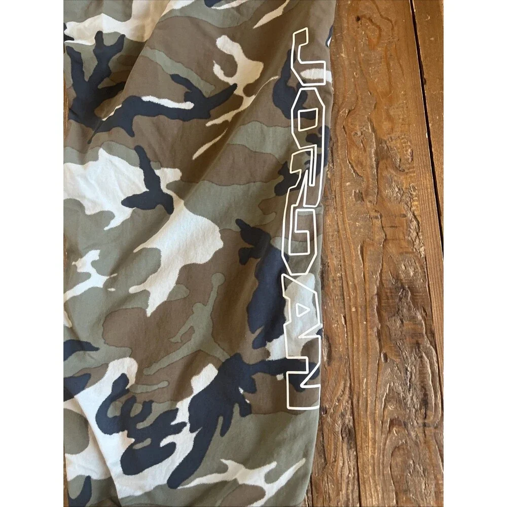 Nike Air Jordan MVP Jogger Pants Camo Olive Men's Size XXL 2XL FZ3529-380